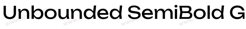 Unbounded SemiBold G字体转换
